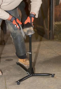 Kerbl Hufbock EcoFlex - Hufbeschlagbock verstellbar 2 in 1 für Vorderhufe und Hinterhufe geeignet